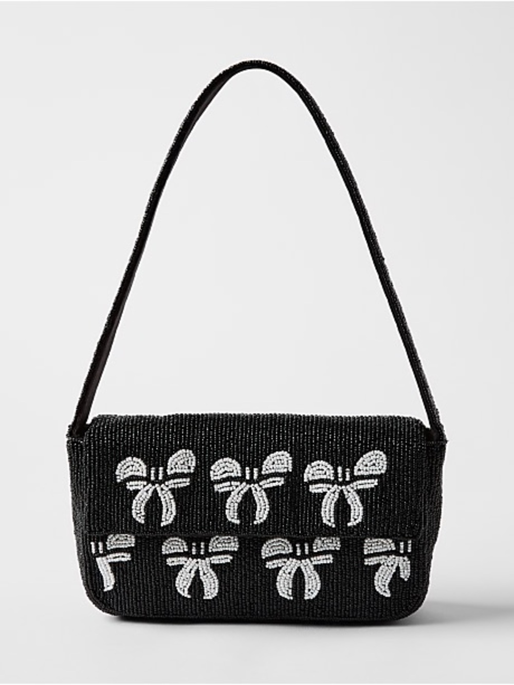 LOFT | Bow Beaded Shoulder Bag
